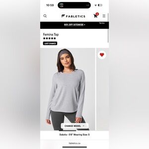 Gray Women's Long Sleeve Top